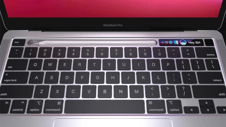 Concept MacBook Pro với thiết kế thay thế Touch Bar bằng dock đặt bút Pencil Concept MacBook Pro với thiết kế thay thế Touch Bar bằng dock đặt bút Pencil