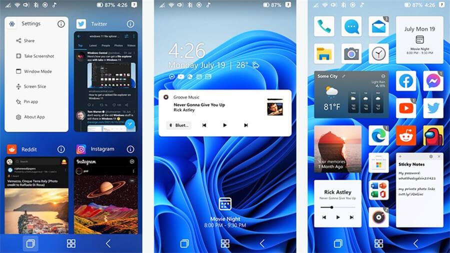 Cùng chiêm ngưỡng concept Windows 11 dành cho smartphone