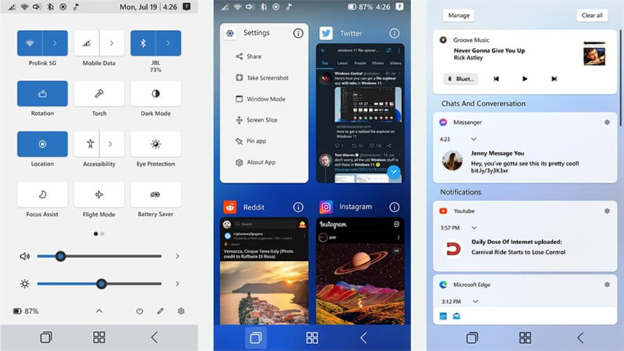 Cùng chiêm ngưỡng concept Windows 11 dành cho smartphone - Hình 2 Cùng chiêm ngưỡng concept Windows 11 dành cho smartphone - Hình 2