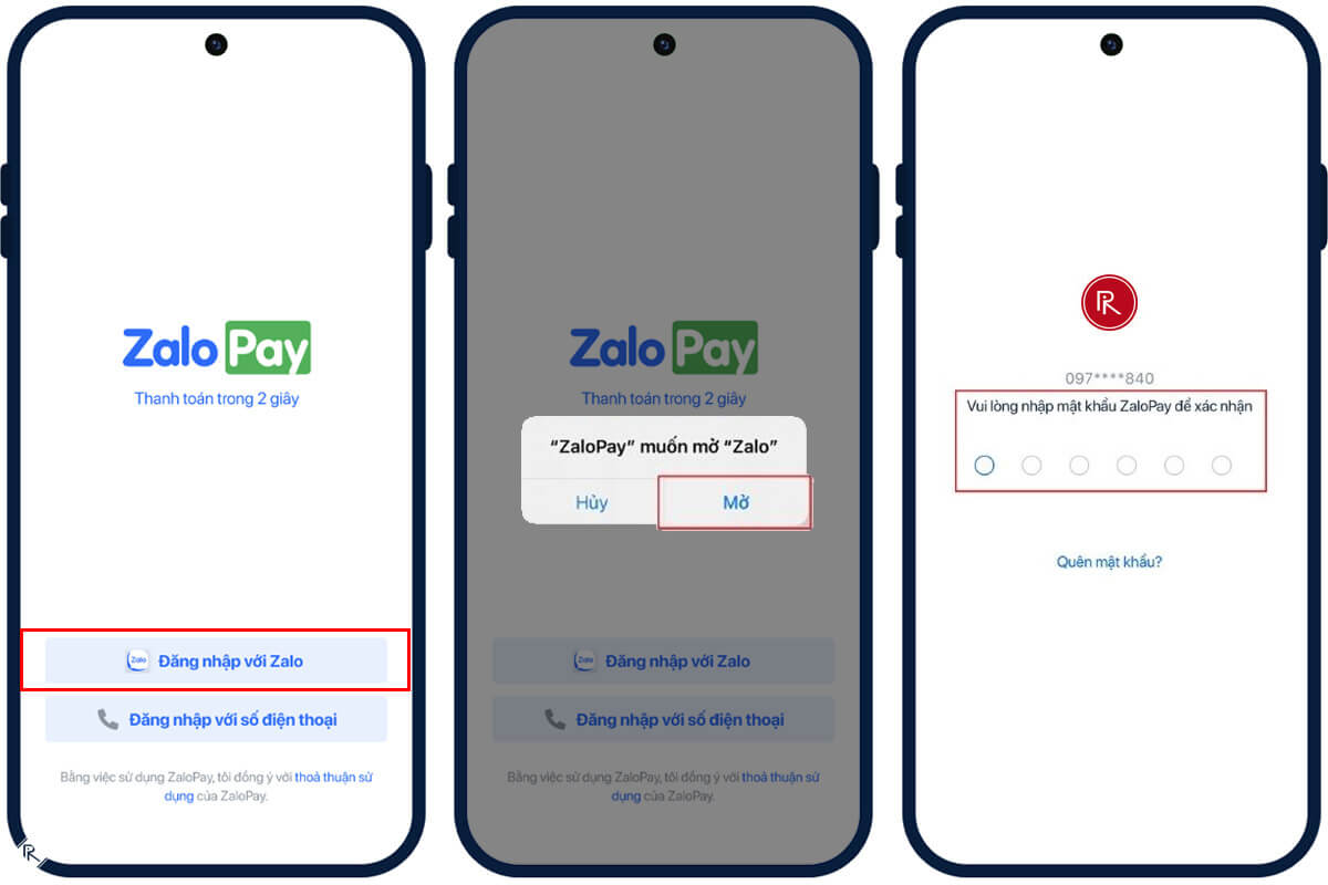 Đăng ký ZaloPay bằng tài khoản Zalo