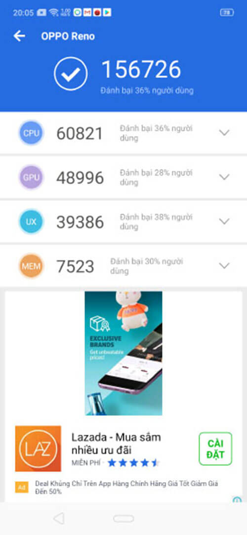 Đánh giá hiệu năng chơi game OPPO Reno - Hình 1 Đánh giá hiệu năng chơi game OPPO Reno - Hình 1