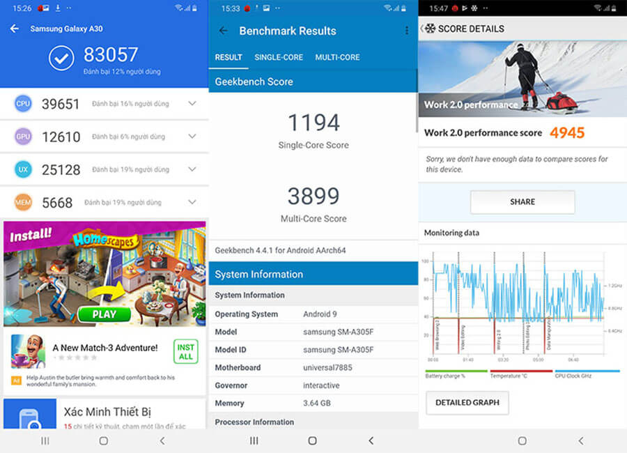 Đánh giá hiệu năng Galaxy A30: Giá rẻ mà chiến game nặng ngon lành - Hình 1