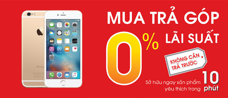Địa chỉ mua điện thoại iPhone 6 cũ trả góp với lãi suất 0% tại TP.HCM