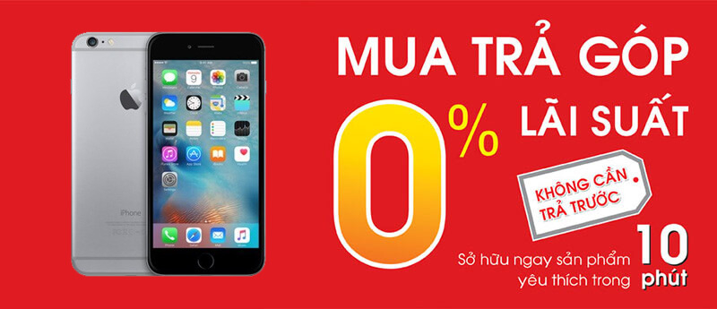Địa chỉ mua điện thoại iPhone 6 Plus cũ trả góp với lãi suất 0% tại TP.HCM