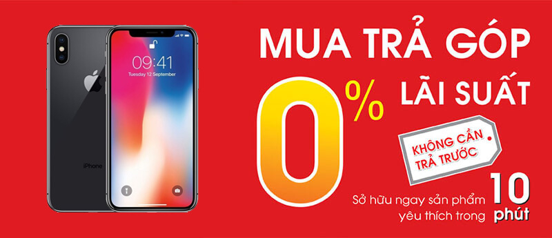 Địa chỉ mua điện thoại iPhone X cũ trả góp với lãi suất 0% tại TP.HCM