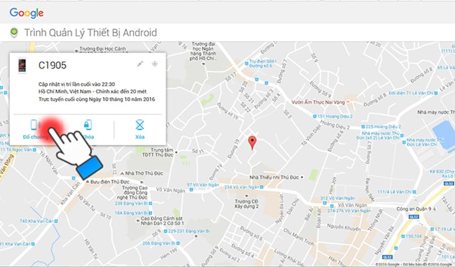 Định vị smartphone Android bị mất hoặc bị kẻ gian đánh cắp - Hình 6 Định vị smartphone Android bị mất hoặc bị kẻ gian đánh cắp - Hình 6