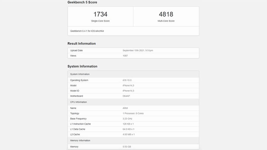 Dòng iPhone 13 series lần đầu lộ điểm Antutu khủng, cho thấy sức mạnh vượt trội thế hệ tiền nhiệm - Hình 3 Dòng iPhone 13 series lần đầu lộ điểm Antutu khủng, cho thấy sức mạnh vượt trội thế hệ tiền nhiệm - Hình 3