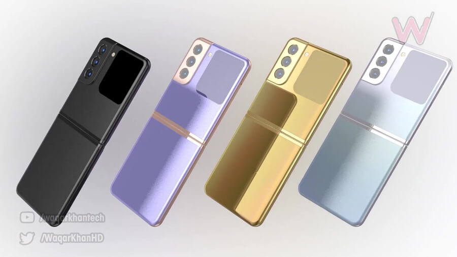 Galaxy Z Flip 3 cực đẹp trong concept mới, với màn hình phụ ở mặt sau và cụm camera hình 'chiếc lá' - Hình 4