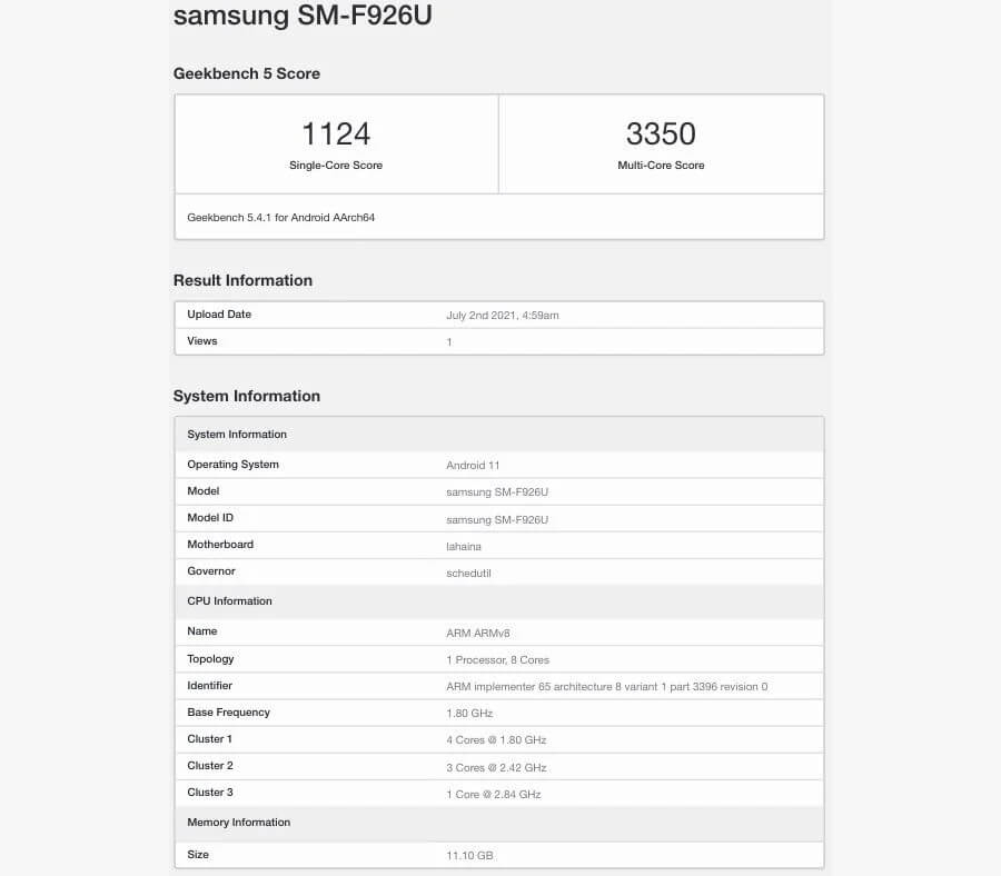 Galaxy Z Fold 3 lộ thông số cấu hình: Dùng chip Snapdragon đầu bảng, kết hợp với RAM 12 GB