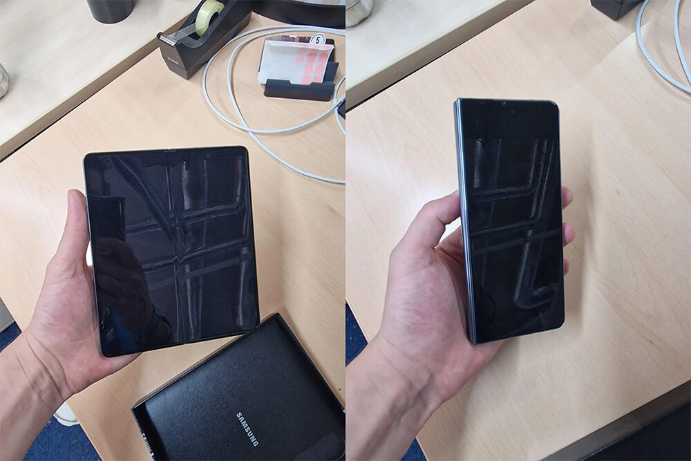 Galaxy Z Fold4 lộ ảnh thực tế kèm tính năng mới đẳng cấp - Hình 1 Ảnh thực tế Galaxy Z Fold4 - Hình 1