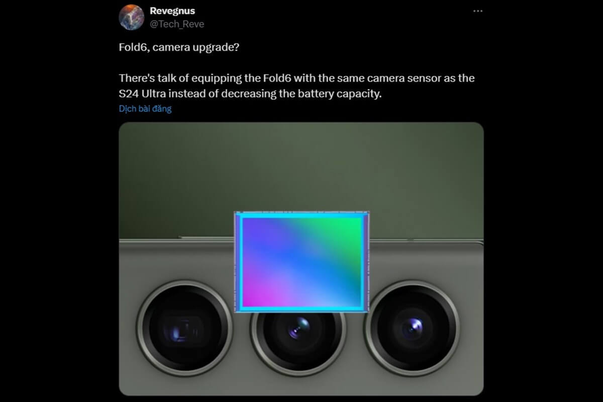 Galaxy Z Fold6 sẽ ra mắt với cải tiến đột phá trong hệ thống camera Galaxy Z Fold6 sẽ ra mắt với cải tiến đột phá trong hệ thống camera