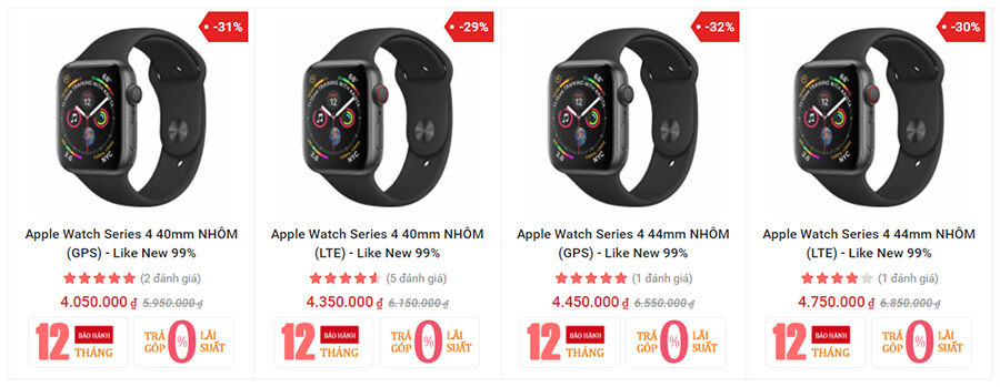 Mê Apple Watch nhất định không được bỏ qua những mẫu đồng hồ đang sale khủng này - Hình 2 Giá Apple Watch S4 cũ