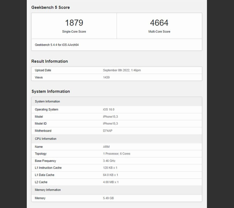 iPhone 14 Pro với chip A16 đạt điểm hiệu năng 