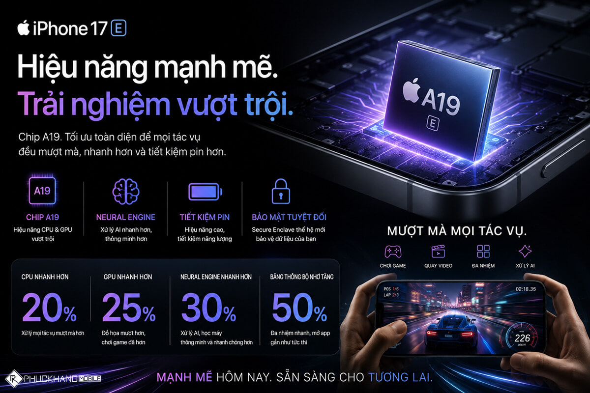 Hiệu năng iPhone 17E Hiệu năng iPhone 17E
