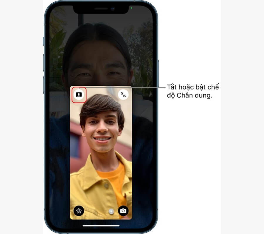 Hướng dẫn cách bật chế độ chân dung cho FaceTime trên iPhone - Hình 1