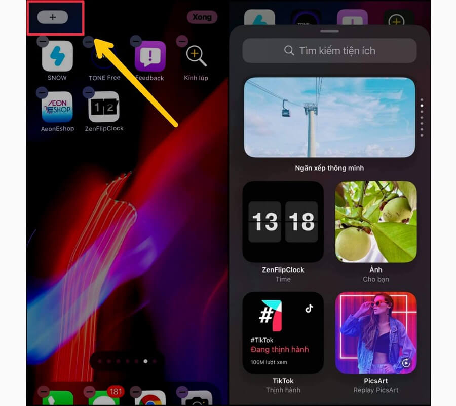 Hướng dẫn cách cài đồng hồ lật cho iPhone hiển thị cả lịch siêu đẹp - Hình 2