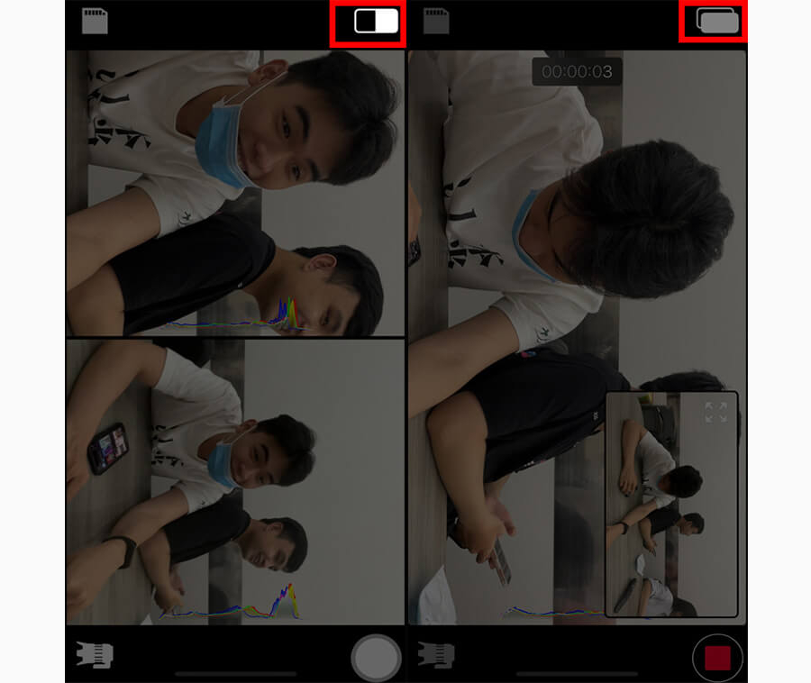Hướng dẫn cách mở toàn bộ camera trên iPhone cùng một lúc để quay video - Hình 4