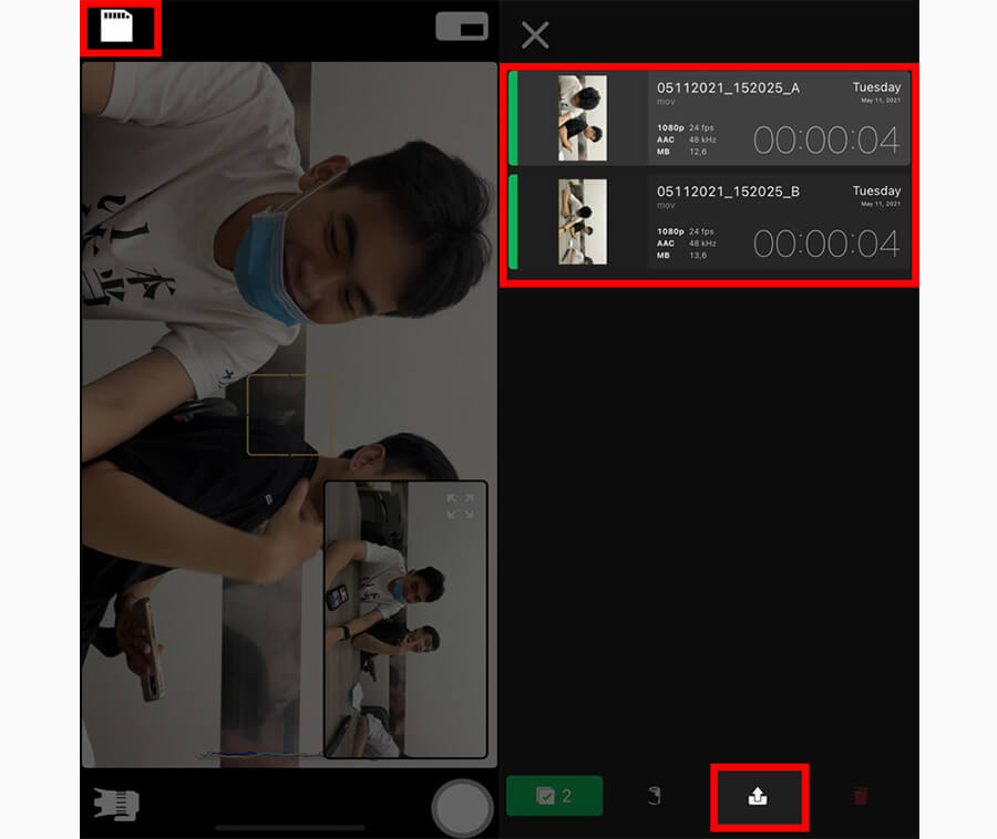 Hướng dẫn cách mở toàn bộ camera trên iPhone cùng một lúc để quay video - Hình 5