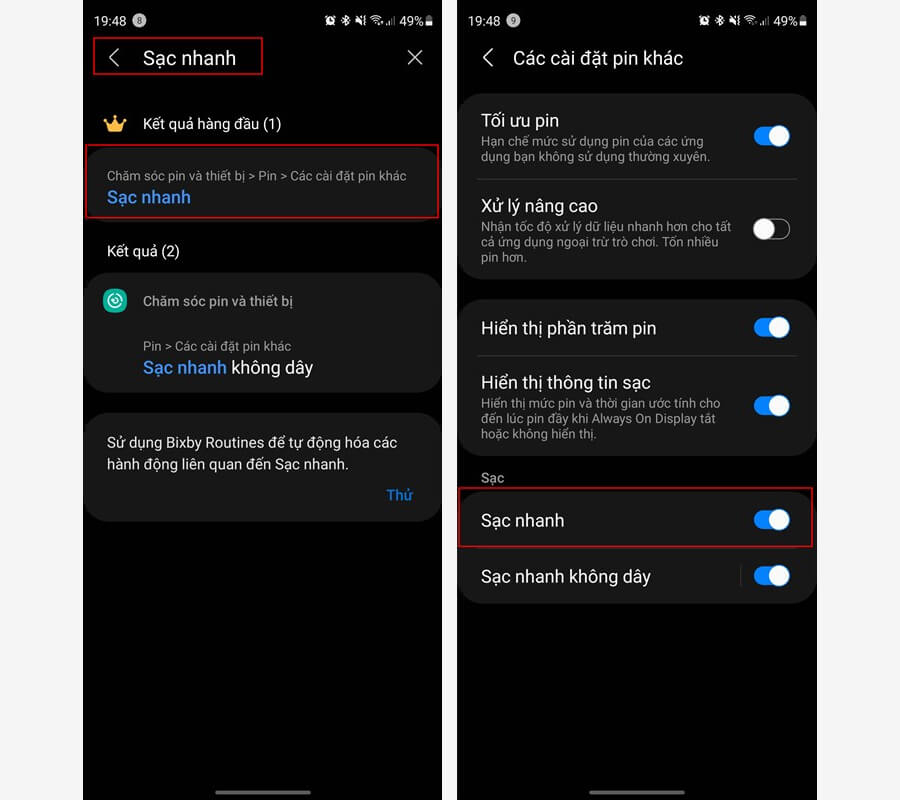 Hướng dẫn cách sạc pin điện thoại Samsung nhanh hơn, giúp bạn không phải chờ đợi lâu - Hình 2 Hướng dẫn cách sạc pin điện thoại Samsung nhanh hơn, giúp bạn không phải chờ đợi lâu - Hình 2