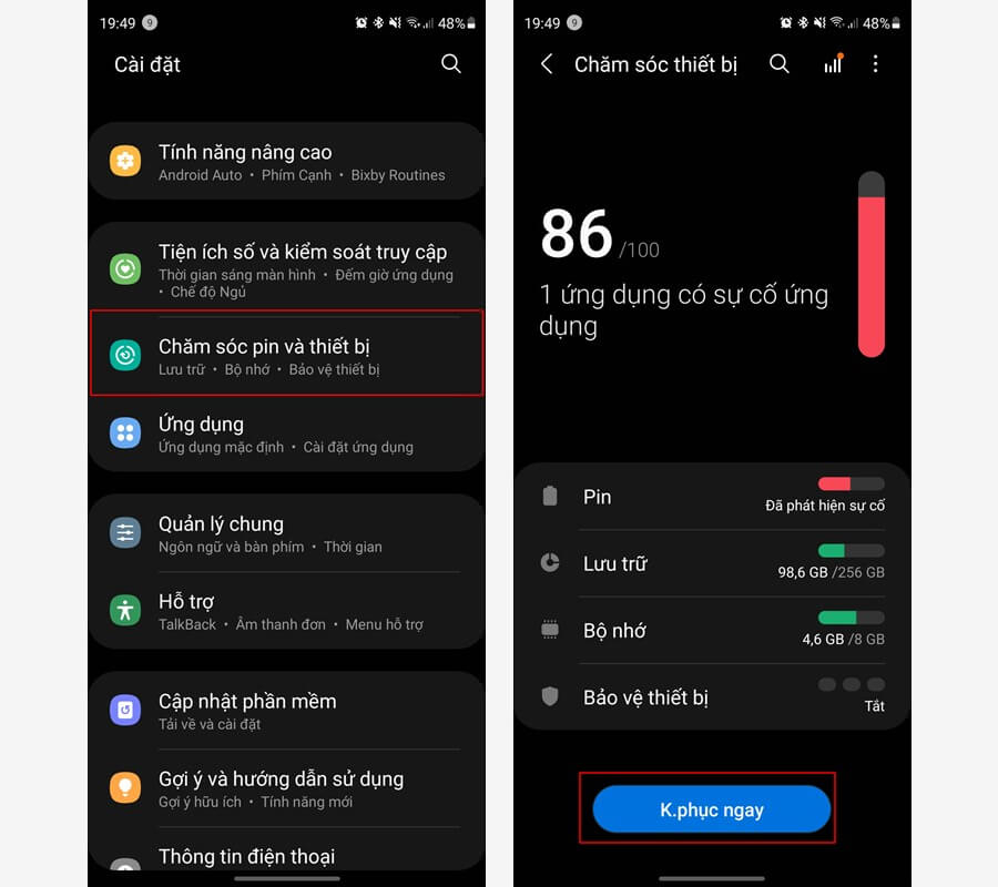 Hướng dẫn cách sạc pin điện thoại Samsung nhanh hơn, giúp bạn không phải chờ đợi lâu - Hình 5 Hướng dẫn cách sạc pin điện thoại Samsung nhanh hơn, giúp bạn không phải chờ đợi lâu - Hình 5
