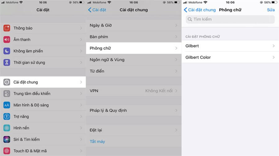 Hướng dẫn cài thêm font chữ iPhone mới để hợp sở thích của bạn - Hình 4 Hướng dẫn cài thêm font chữ iPhone mới để hợp sở thích của bạn - Hình 4