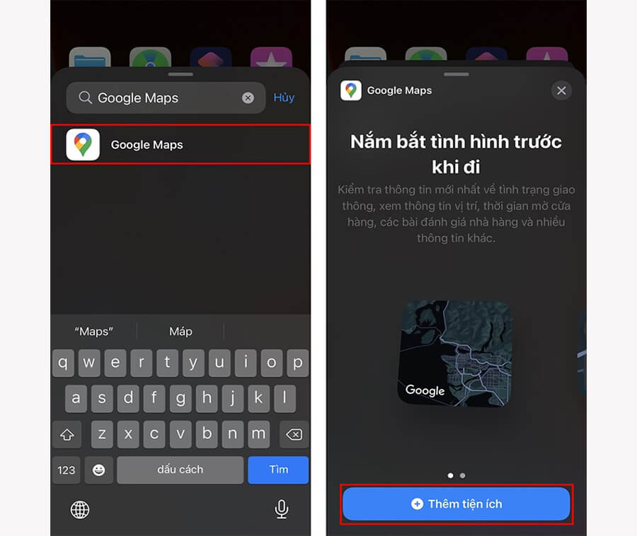 Hướng dẫn cài Widget Google Maps iPhone cực kỳ xịn sò - Hình 2 Hướng dẫn cài Widget Google Maps iPhone cực kỳ xịn sò - Hình 2