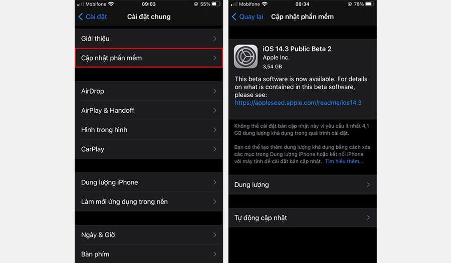Hướng dẫn cập nhật iOS 14.3 Beta 2 không cần Profile Developer - Hình 7