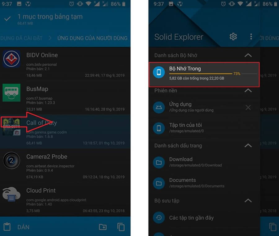 Hướng dẫn chia sẻ file APK giữa 2 smartphone Android - Hình 3