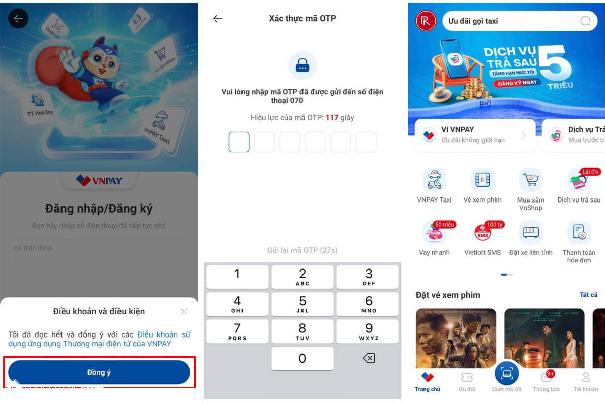 Hướng dẫn đăng ký tài khoản VNPAY trên điện thoại - Hình 2 Hướng dẫn đăng ký tài khoản VNPAY
