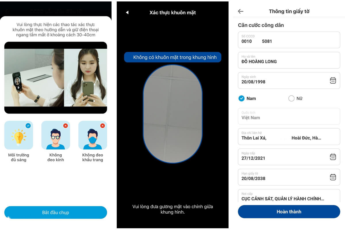 Cách xác thực tài khoản và liên kết ngân hàng với VNPAY - Hình 4 Hướng dẫn định danh tài khoản VNPAY - Hình 4