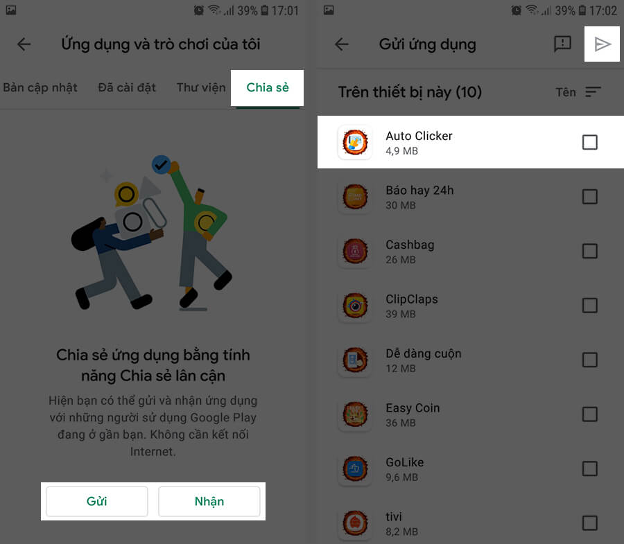 Hướng dẫn dùng tính năng Chia sẻ ứng dụng (Share Apps) trên Android - Hình 2 Hướng dẫn dùng tính năng Chia sẻ ứng dụng (Share Apps) trên Android - Hình 2