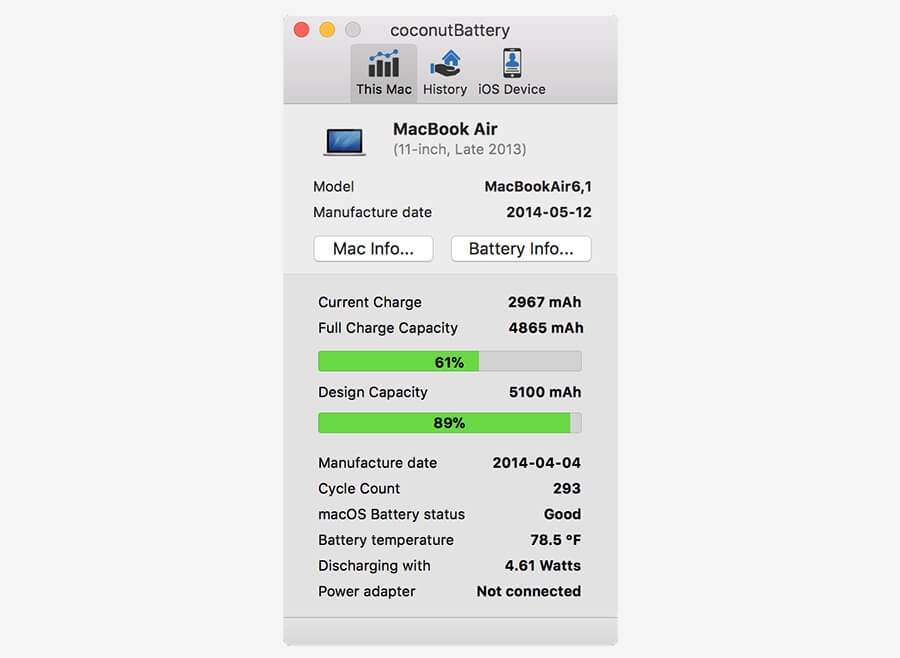 Hướng dẫn kiểm tra số lần sạc và tình trạng pin trên MacBook cũ - Hình 3