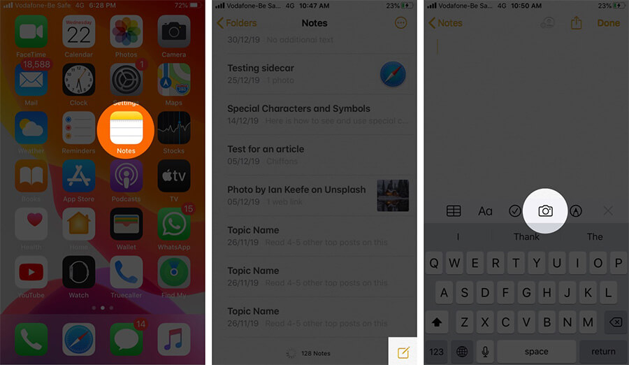 Hướng dẫn scan tài liệu trên iPhone và iPad bằng ứng dụng Note - Hình 1 Hướng dẫn scan tài liệu trên iPhone và iPad bằng ứng dụng Note - Hình 1