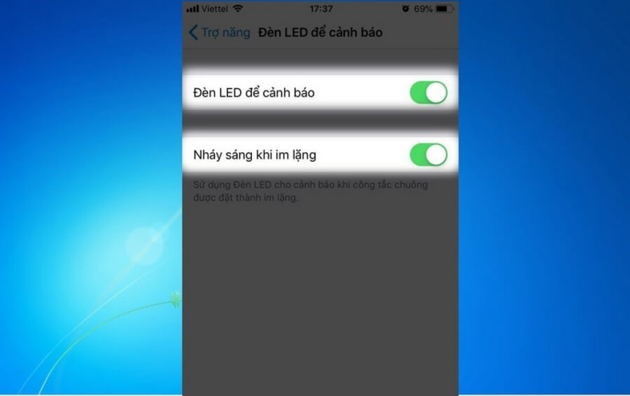 Hướng dẫn sử dụng đèn flash LED trên iPhone làm đèn thông báo - Hình 3