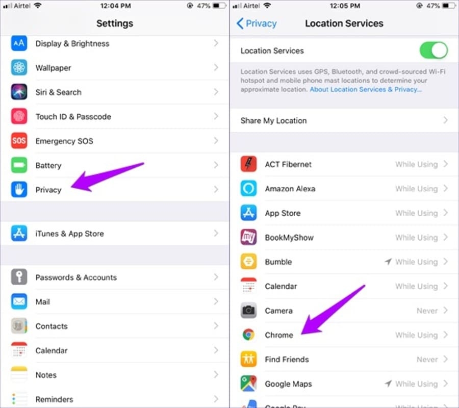 Vô hiệu hóa dịch vụ định vị Vô hiệu hóa dịch vụ định vị