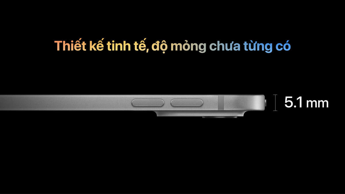 iPad Pro 13-inch WIFI 2024 M4|512GB - Hình 1 Thiết kế iPad Pro 2024 512GB