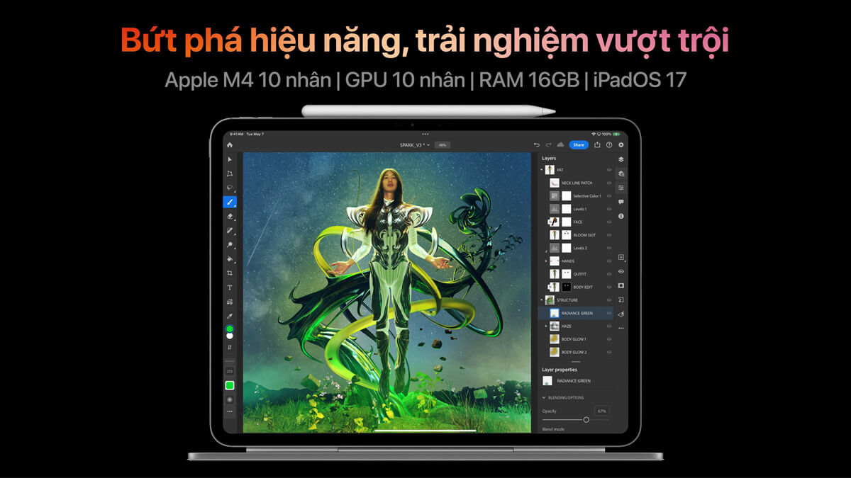 iPad Pro 11-inch 5G 2024 M4|1TB - Hình 2 Hiệu năng iPad Pro M4 11 inch 1TB