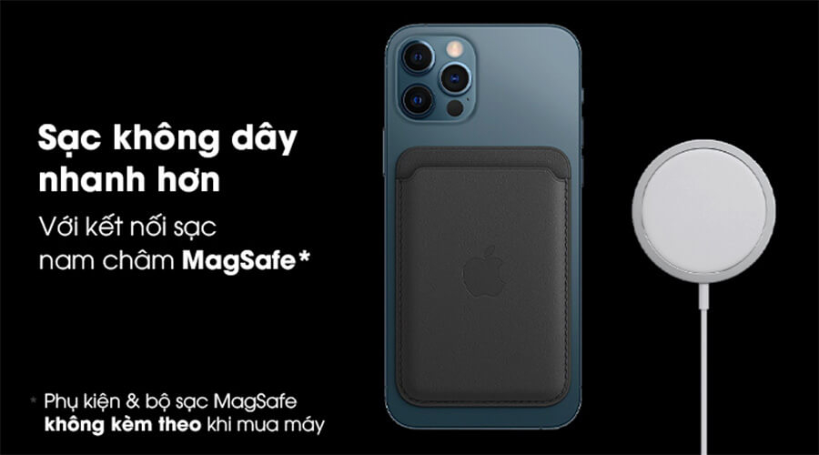Sạc không dây nhanh hơn với công nghệ MagSafe | iPhone 12 Pro Max 512GB.