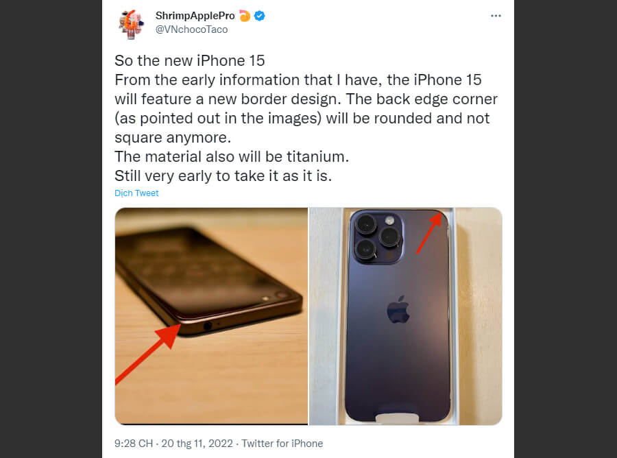 iPhone 15 Series sẽ có khung viền Titanium và mặt lưng thay đổi - Hình 1 iPhone 15 Series sẽ có khung viền Titanium và mặt lưng thay đổi - Hình 1