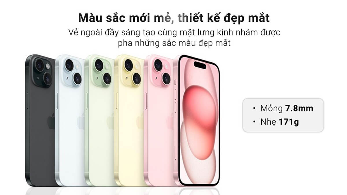 iPhone 15 128GB Chính Hãng - Thiết kế