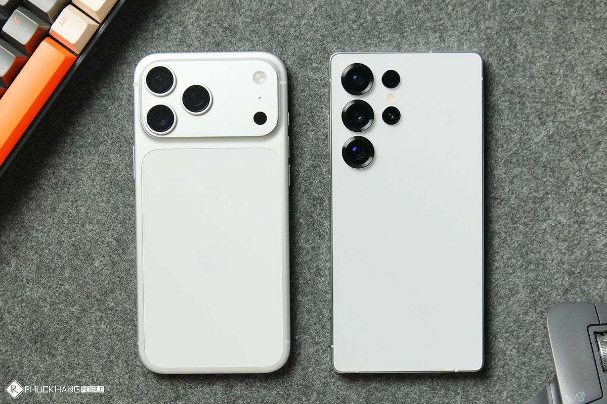 iPhone 17 Pro Max và Galaxy S25 Ultra