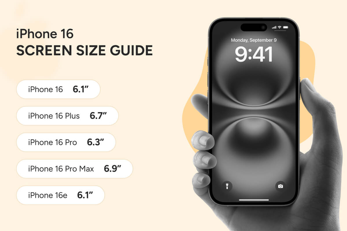 Kích thước màn hình iPhone 16 Kích thước màn hình iPhone 16