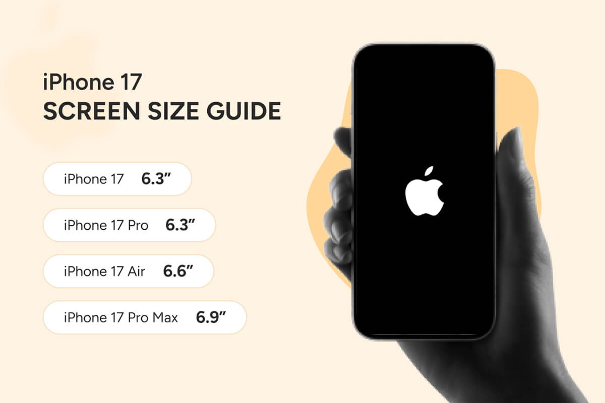 Kích thước màn hình iPhone 17 Kích thước màn hình iPhone 17
