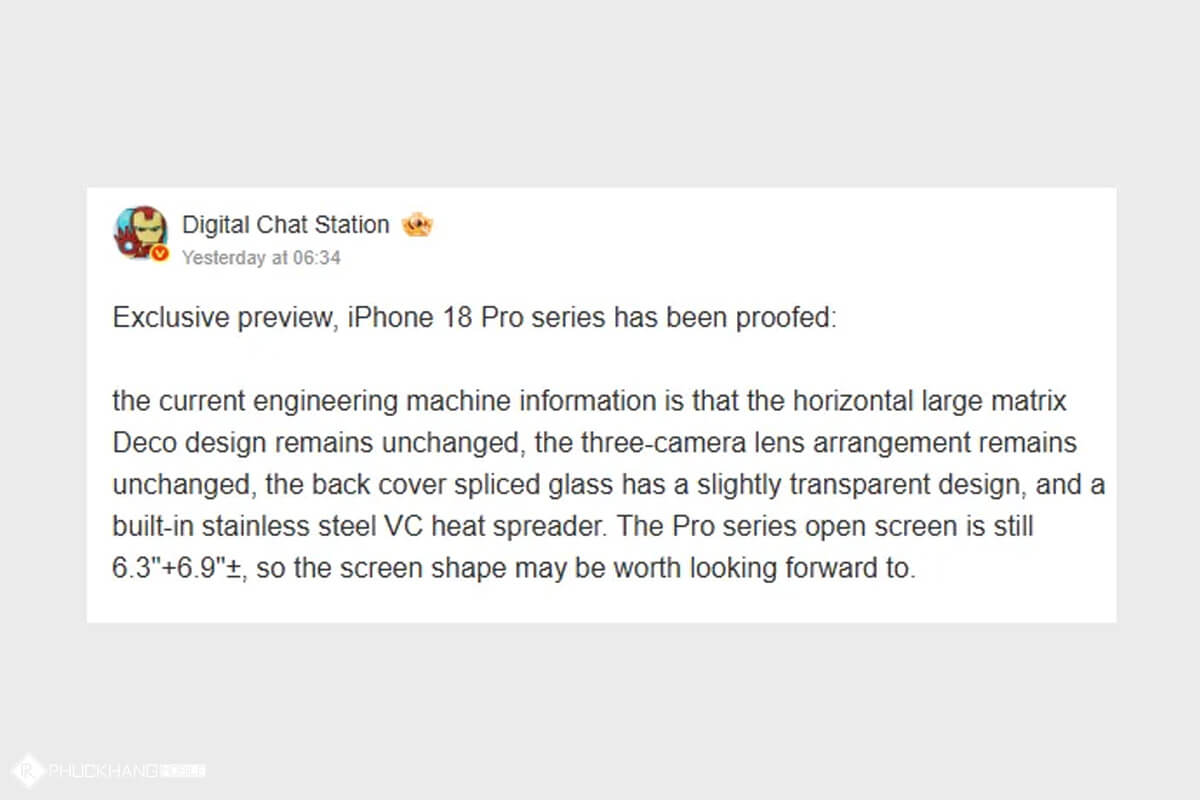 Thiết kế iPhone 18 Pro - Hình 1