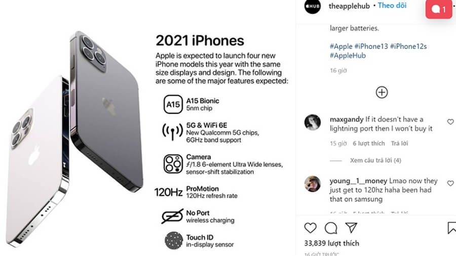 iPhone 2021 sẽ trang bị màn hình 120Hz và Touch ID, nhưng lại mất đi thứ rất quan trọng, đó là gì? iPhone 2021 sẽ trang bị màn hình 120Hz và Touch ID, nhưng lại mất đi thứ rất quan trọng, đó là gì?