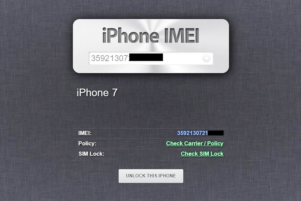 Kiểm tra IMEI trực tuyến