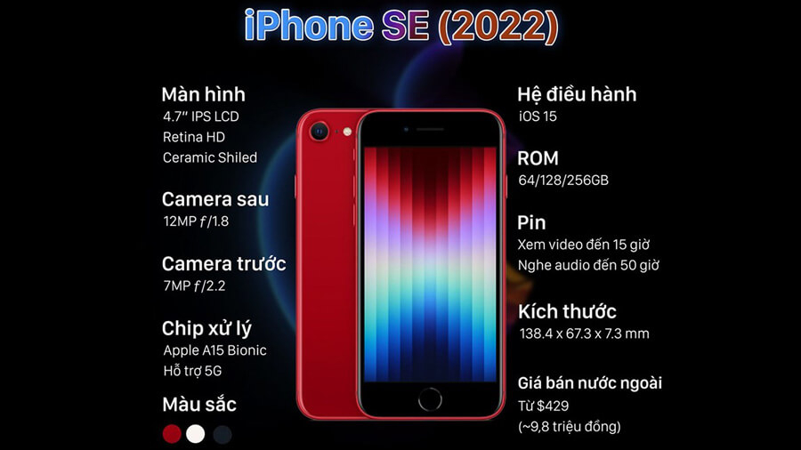 iPhone SE 2022 chính thức ra mắt: Thiết kế quen thuộc, nâng cấp phần cứng và cải tiến camera - Hình 4