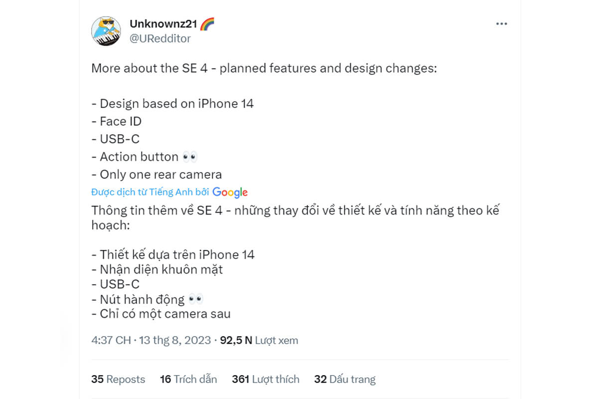iPhone SE 4 sẽ có những nâng cấp khiến nhiều người say mê iPhone SE 4 sẽ có những nâng cấp khiến nhiều người say mê