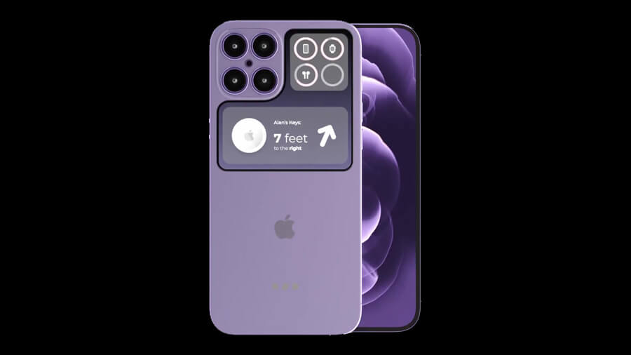 Lộ diện concept iPhone 14: Vẫn là thiết kế cạnh phẳng nhưng có thêm màn hình phụ - Hình 2
