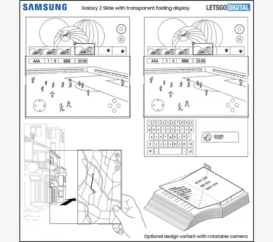 Lộ diện Galaxy Z Slide cực độc đáo với màn hình mở rộng trong suốt, hỗ trợ bút S Pen - Hình 3